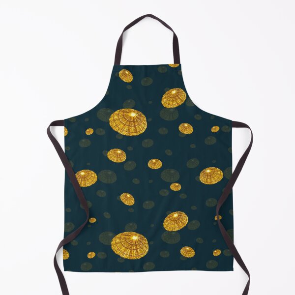 Item preview, Seashell yellow pattern simple a watercolor blue designed and sold by Yana Mustafina | Boho Soulful Designs.