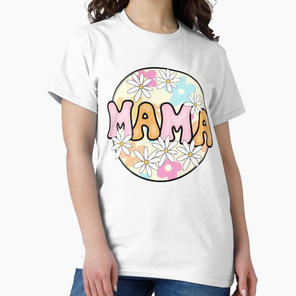 Vista previa del artículo con la obra «Retro Floral Mama Día de la madre Mami y yo», diseñado y vendido por Jenniferdu2017.
