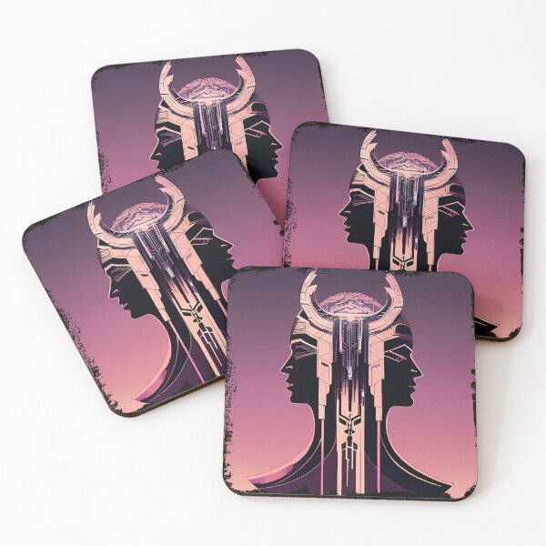 Item preview, Hathor, the Cyberpunk Egyptian Deity: Futuristic Sticker Design designed and sold by Mytho Merch.
