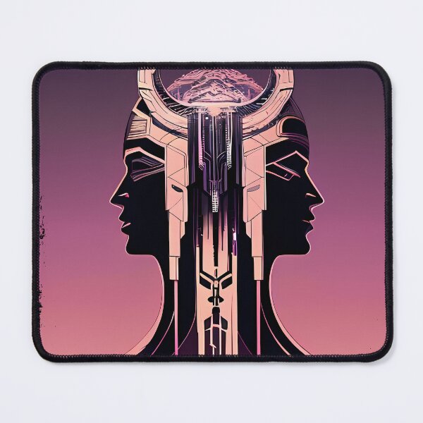 Item preview, Hathor, the Cyberpunk Egyptian Deity: Futuristic Sticker Design designed and sold by Mytho Merch.