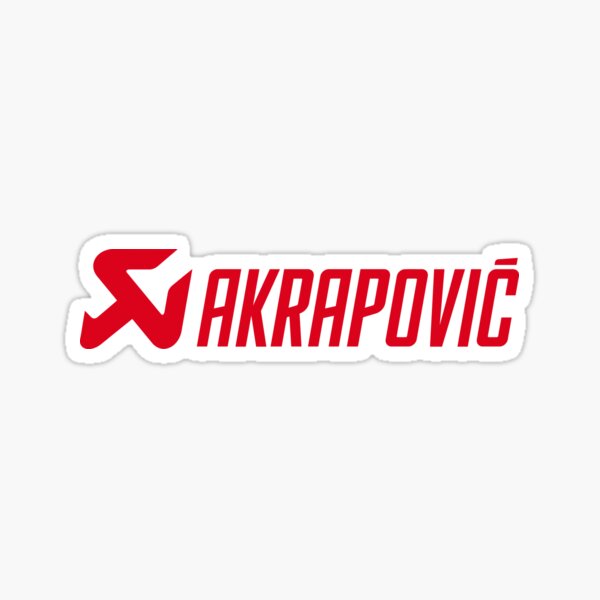 Akrapovic Logo Sticker Black