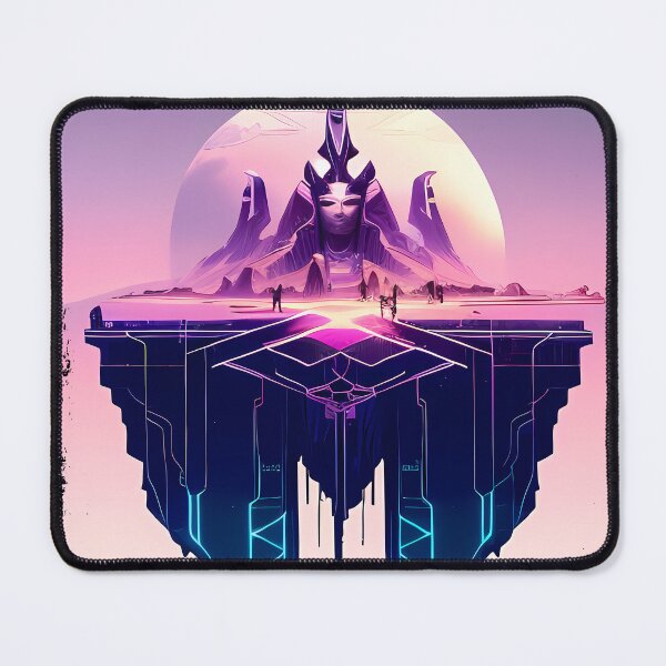 Item preview, Hathor, the Cyberpunk Egyptian Deity: Futuristic Sticker Design designed and sold by Mytho Merch.