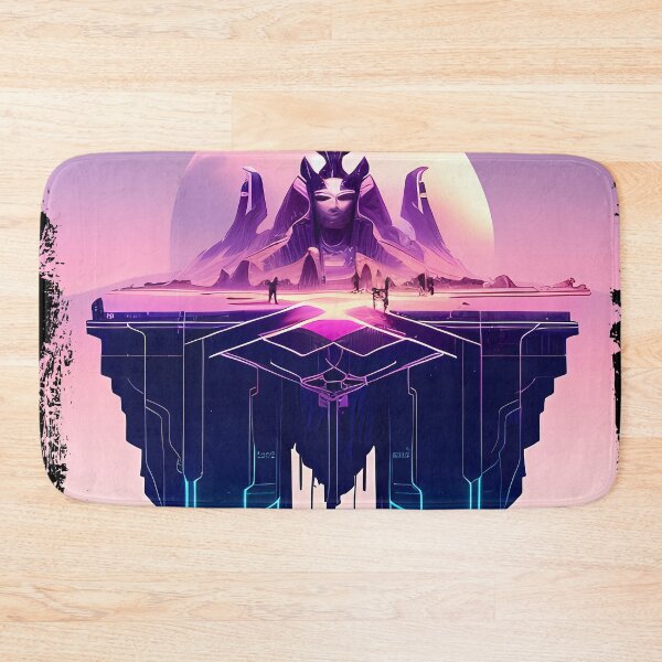 Item preview, Hathor, the Cyberpunk Egyptian Deity: Futuristic Sticker Design designed and sold by Mytho Merch.