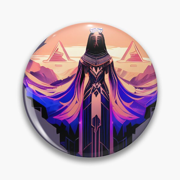 Item preview, Hathor, the Cyberpunk Egyptian Deity: Futuristic Sticker Design designed and sold by Mytho Merch.