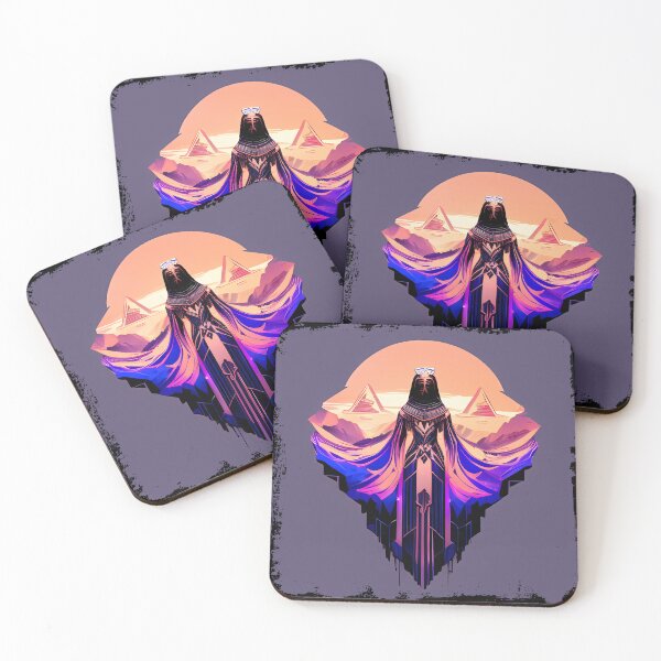 Item preview, Hathor, the Cyberpunk Egyptian Deity: Futuristic Sticker Design designed and sold by Mytho Merch.