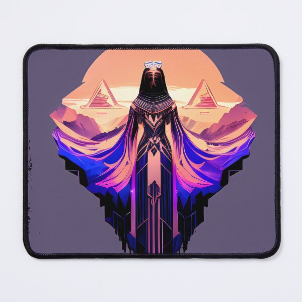 Item preview, Hathor, the Cyberpunk Egyptian Deity: Futuristic Sticker Design designed and sold by Mytho Merch.