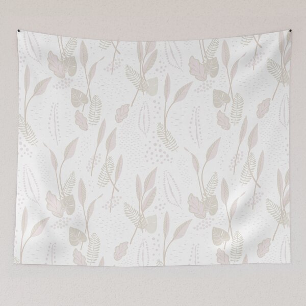 Item preview, Modern Neutral Colored Leaf Pattern designed and sold by wildredhead.