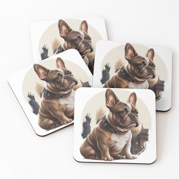 Item preview, French bulldog portrait designed and sold by Designs by Sean Z.