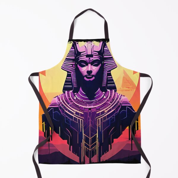 Item preview, Hathor, the Cyberpunk Egyptian Deity: Futuristic Sticker Design designed and sold by Mytho Merch.