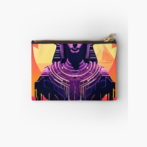 Item preview, Hathor, the Cyberpunk Egyptian Deity: Futuristic Sticker Design designed and sold by Mytho Merch.