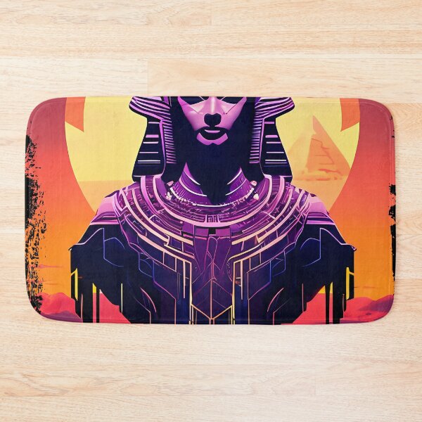 Item preview, Hathor, the Cyberpunk Egyptian Deity: Futuristic Sticker Design designed and sold by Mytho Merch.