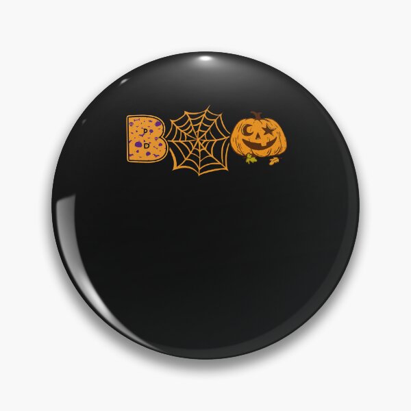Item preview, Funny Boo with Pumpkin & Spider Web designed and sold by ChrisFeil.