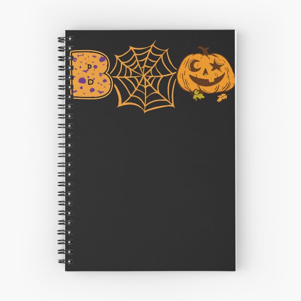 Item preview, Funny Boo with Pumpkin & Spider Web designed and sold by ChrisFeil.