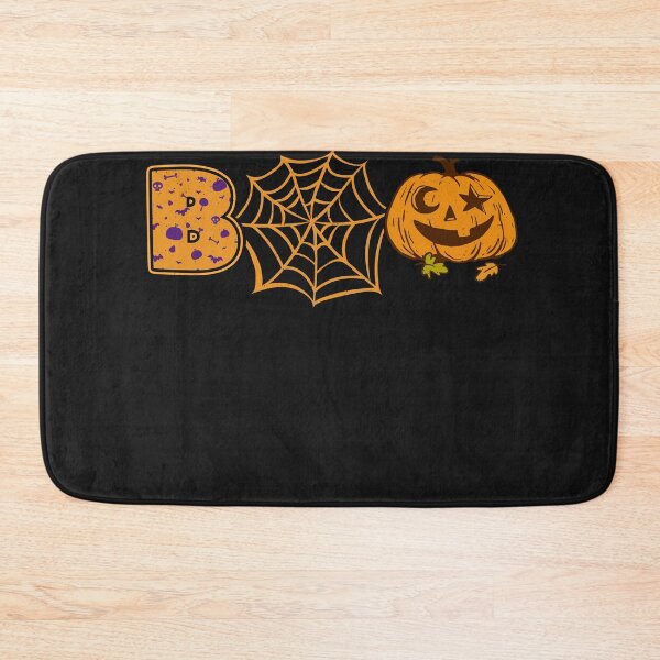 Item preview, Funny Boo with Pumpkin & Spider Web designed and sold by ChrisFeil.