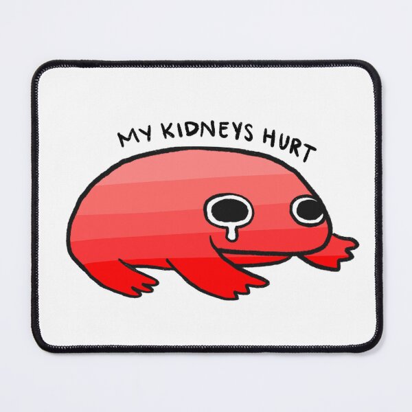Item preview, My Kidneys Hurt | Cute Crying Red Frog designed and sold by iristocat.