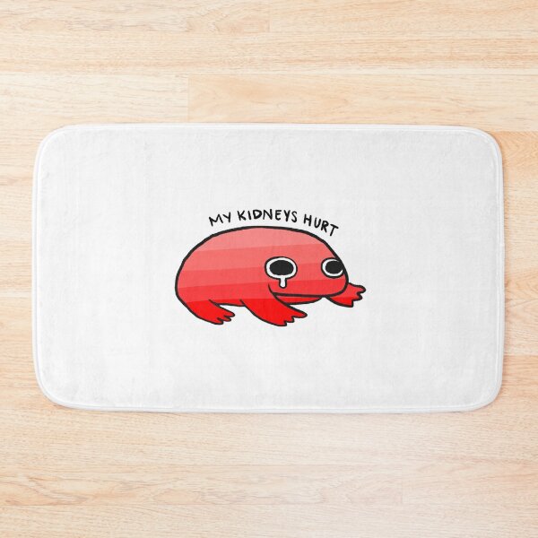 Item preview, My Kidneys Hurt | Cute Crying Red Frog designed and sold by iristocat.
