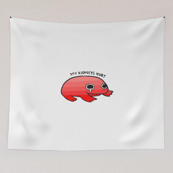 Item preview, My Kidneys Hurt | Cute Crying Red Frog designed and sold by iristocat.