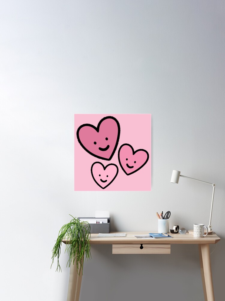 Pastel Pink Hearts Sticker for Sale by everything4eva