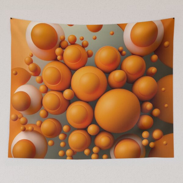 Item preview, Radiant Orbs: Exploring the Abstraction of Orange Spheres designed and sold by DaniFantasy.