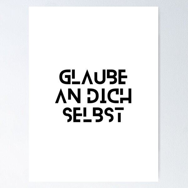 Item preview, Glaube an dich selbst - Typography designed and sold by RM-Journey.