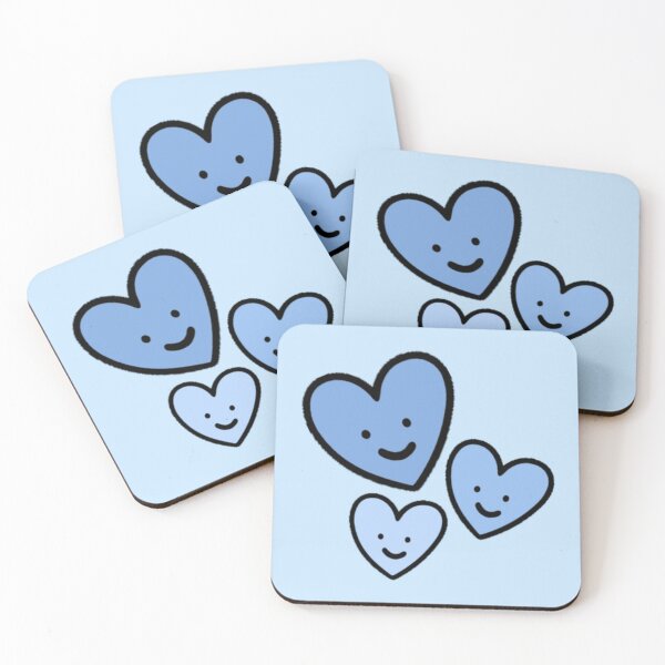 Item preview, Pastel Blue Hearts designed and sold by everything4eva.