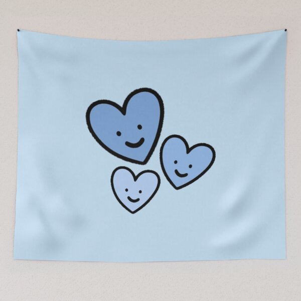 Item preview, Pastel Blue Hearts designed and sold by everything4eva.