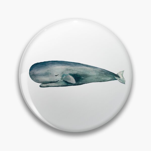 Item preview, Whale blue sea ocean fish watercolor illustration  designed and sold by Yana Mustafina | Boho Soulful Designs.