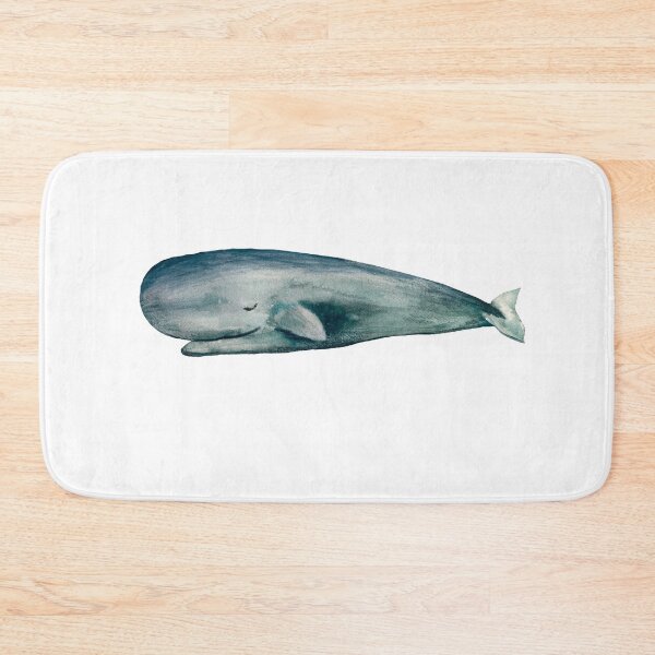 Item preview, Whale blue sea ocean fish watercolor illustration  designed and sold by Yana Mustafina | Boho Soulful Designs.