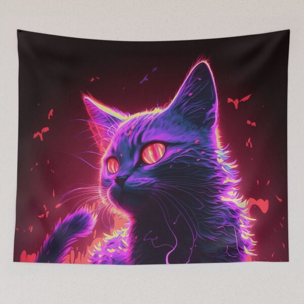 Item preview, Stray Cyberpunk Cat  designed and sold by Nightarcade.