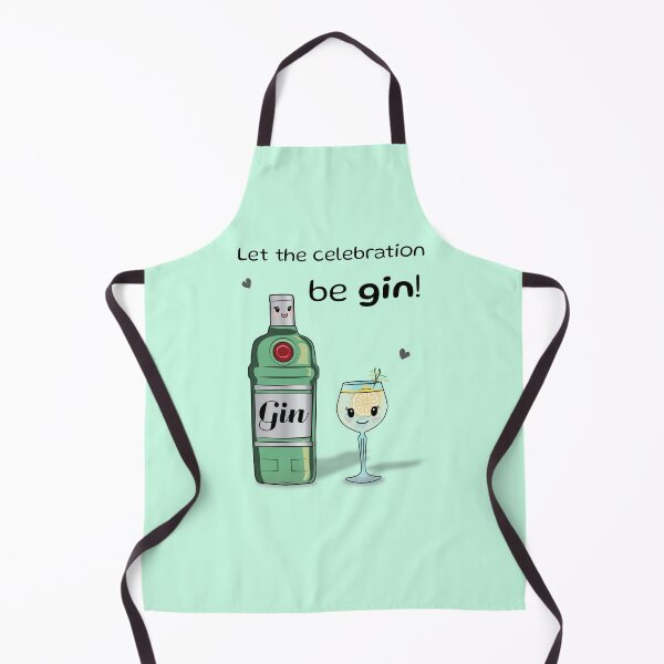 Item preview, Let the celebration be gin! punny joke with gin tonic designed and sold by HajnalkArt.