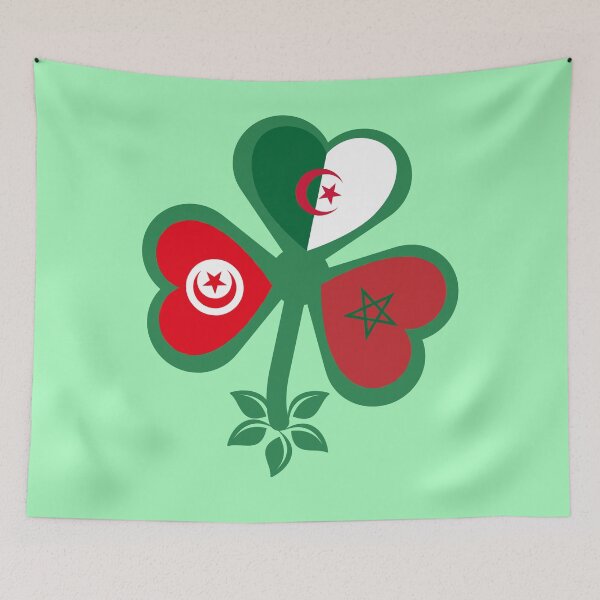 Item preview, Clover, Tunisia Algeria Morocco, Maghreb Flag, Gift designed and sold by Ksmith-Style.