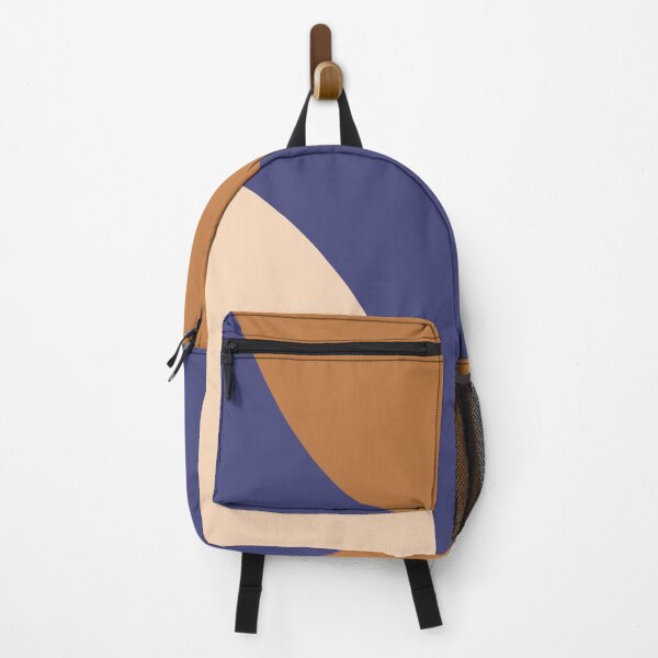Item preview, Tan and Blue Minimalist Swirl Shapes designed and sold by Cato99.