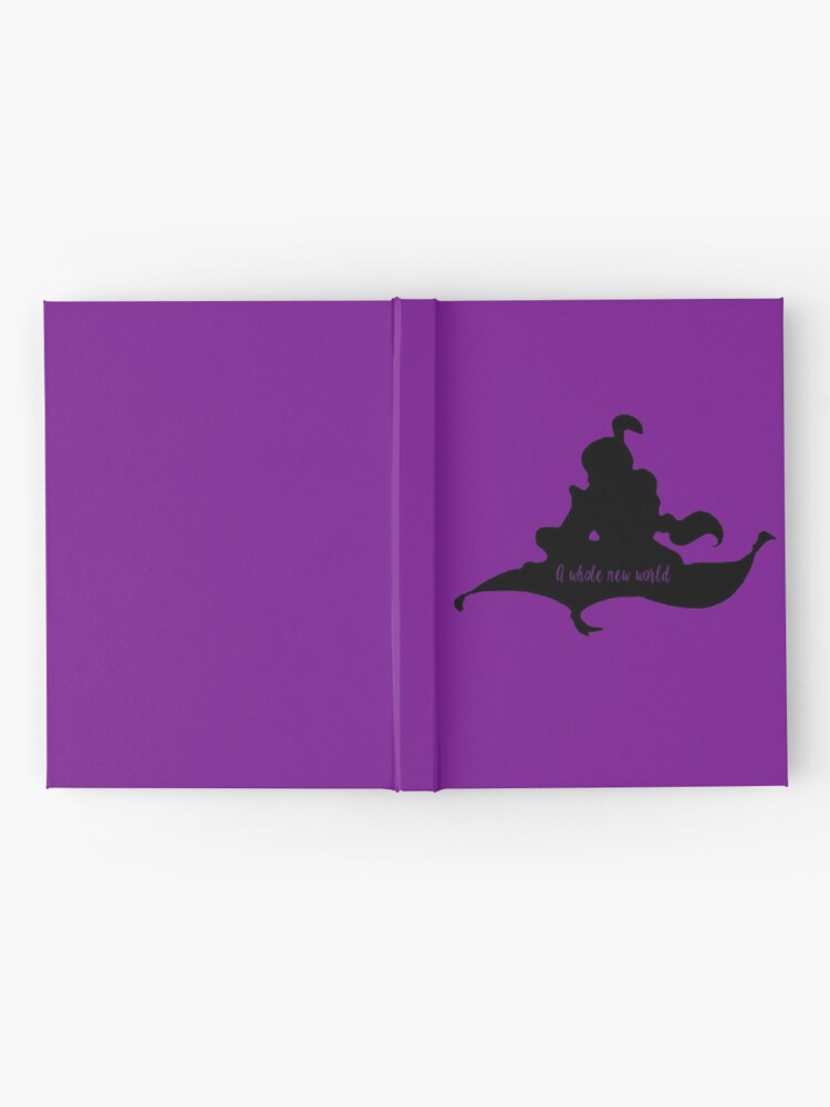 A Whole New World Hardcover Journal By Memoriesofmagic Redbubble