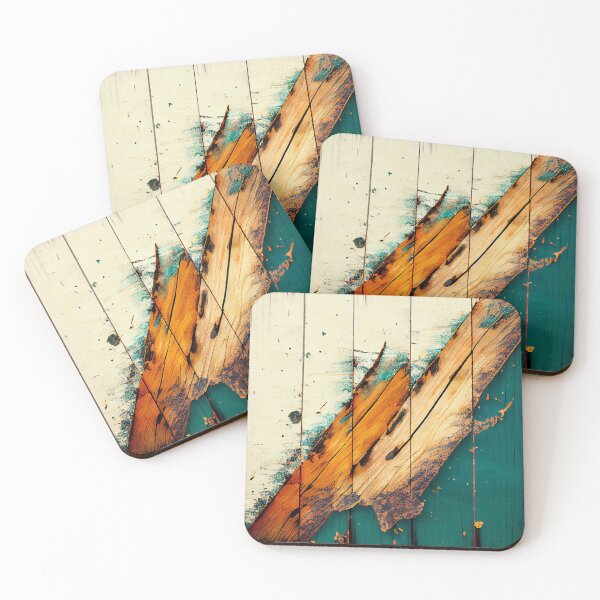 Item preview, Green white wood wall designed and sold by AppleElf.