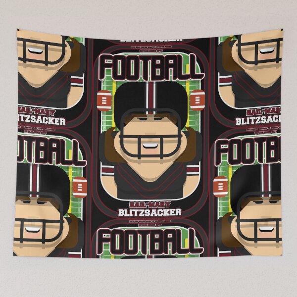 Item preview, American Football Black and Maroon - Hail-Mary Blitzsacker - June version designed and sold by boxedspaper.