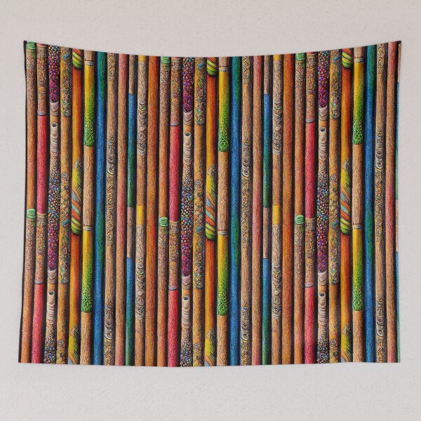 Item preview, many colored pencils pattern designed and sold by ArtePlanet Criações.