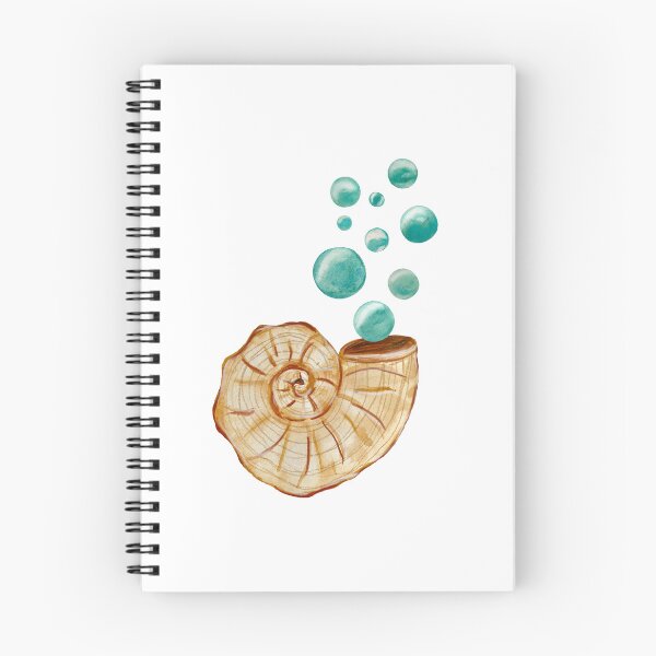 Item preview, Seashell bubbles sea ocean reef mollusk watercolor designed and sold by Yana Mustafina | Boho Soulful Designs.