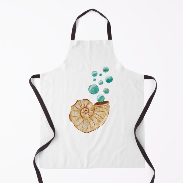 Item preview, Seashell bubbles sea ocean reef mollusk watercolor designed and sold by Yana Mustafina | Boho Soulful Designs.