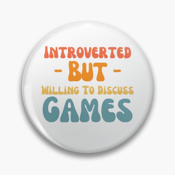 Item preview, Introverted but willing to discuss games designed and sold by AHthatIsNice.
