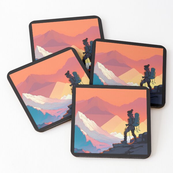 Item preview, Retro Mountain Hike - Outdoor Enthusiast - Trekking designed and sold by jonrdesign.