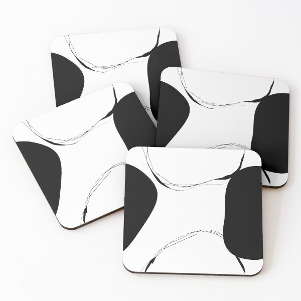 Item preview, Abstract Monochrome Black and White Circles Pattern  designed and sold by SoccaTamam.