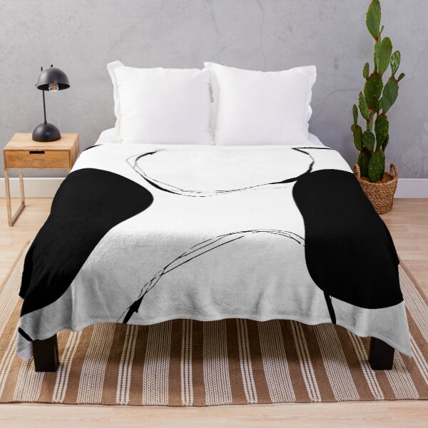 Item preview, Abstract Monochrome Black and White Circles Pattern designed and sold by SoccaTamam.