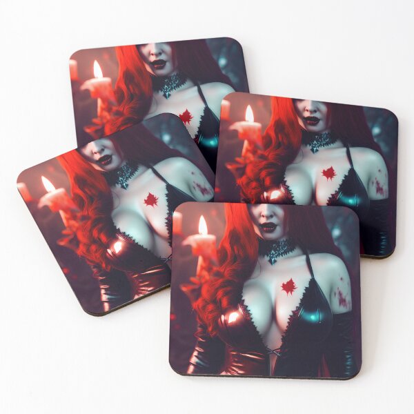 Item preview, Gothic girl with a big cleavage. designed and sold by Maniock.