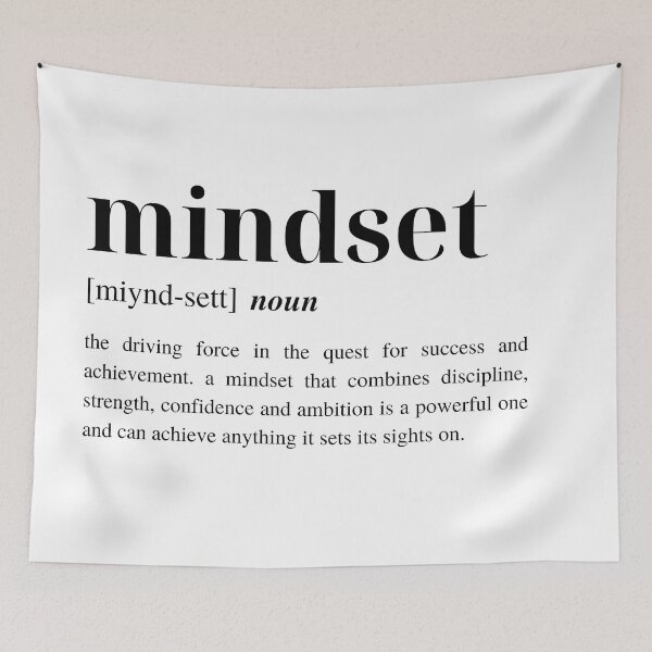 Item preview, Mindset Dictionary Definition: A Minimalist and Modern Typography for Personal Growth designed and sold by Torii Studio.