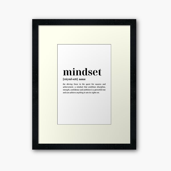 Item preview, Mindset Dictionary Definition: A Minimalist and Modern Typography for Personal Growth designed and sold by Torii Studio.
