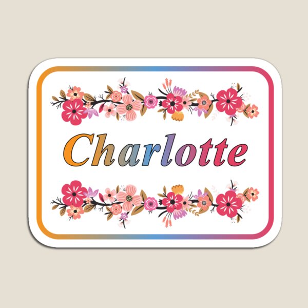 Aperçu de l'œuvre Nom de Charlotte créée et vendue par CupiStorez.