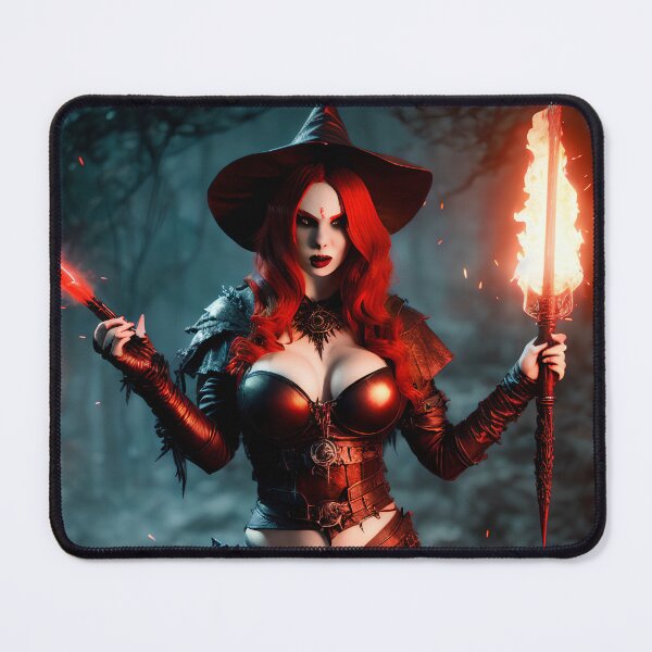 Item preview, Horror wizard woman of fire. designed and sold by Maniock.
