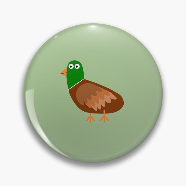 Item preview, Derpy Mallard Duck  Big Round Eyes  Fluffy Feathers  Stick Feet  designed and sold by ZolaAufderhar.