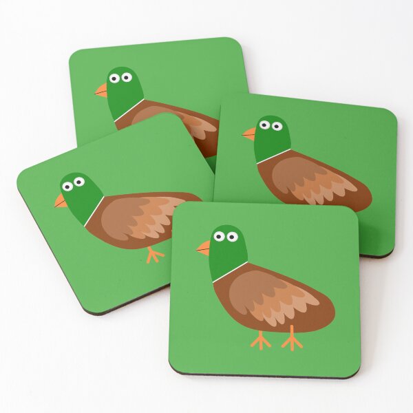 Item preview, Derpy Mallard Duck  Big Round Eyes  Fluffy Feathers  Stick Feet  designed and sold by ZolaAufderhar.