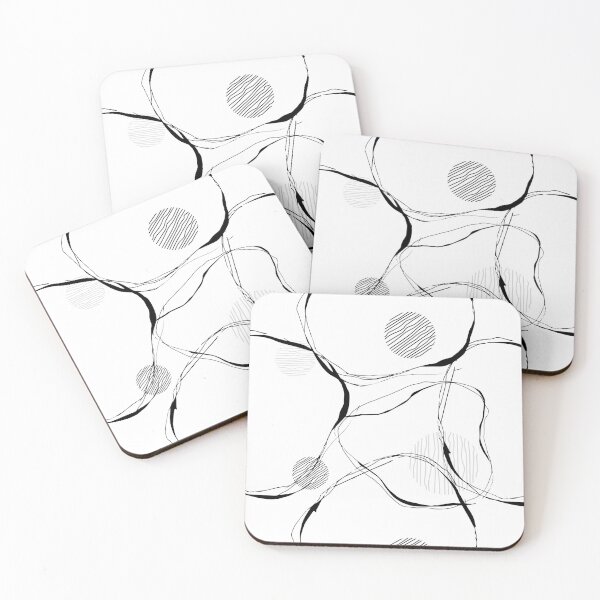 Item preview, Abstract Monochromatic Circles Minimalistic Pattern designed and sold by SoccaTamam.